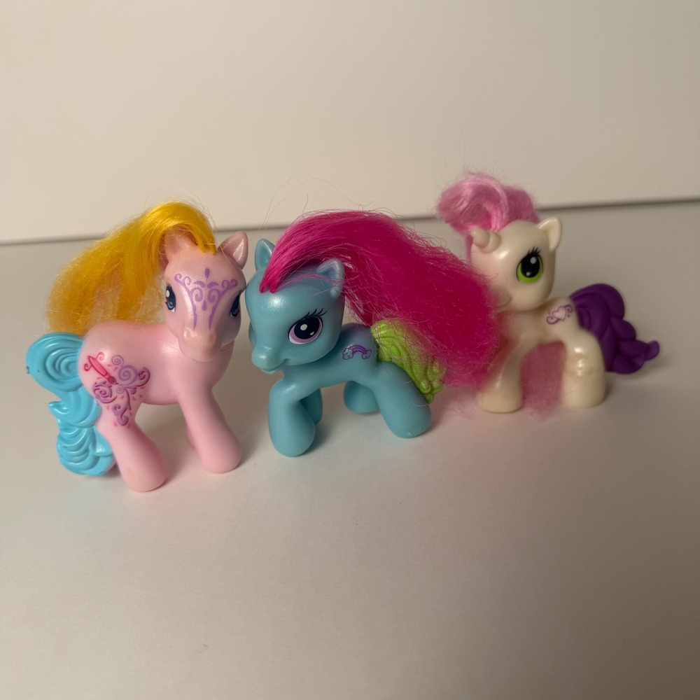 2008 McDonald's My Little Pony G3 Happy Meal Toy Lot of 3 MLP 25th Anniversary